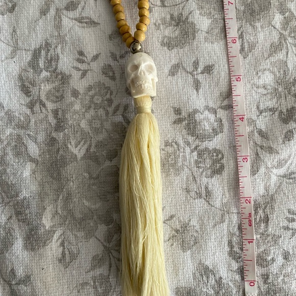 SOLD Spell white ash prayer bead necklace RARE - Picture 2 of 4